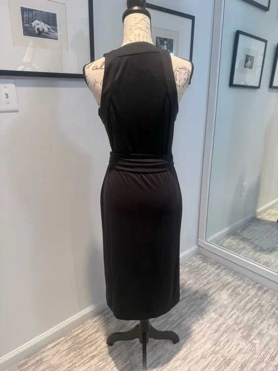 Ann Taylor Navy Blue Wrap dress NEW WITH TAGS - Picture 3 of 6